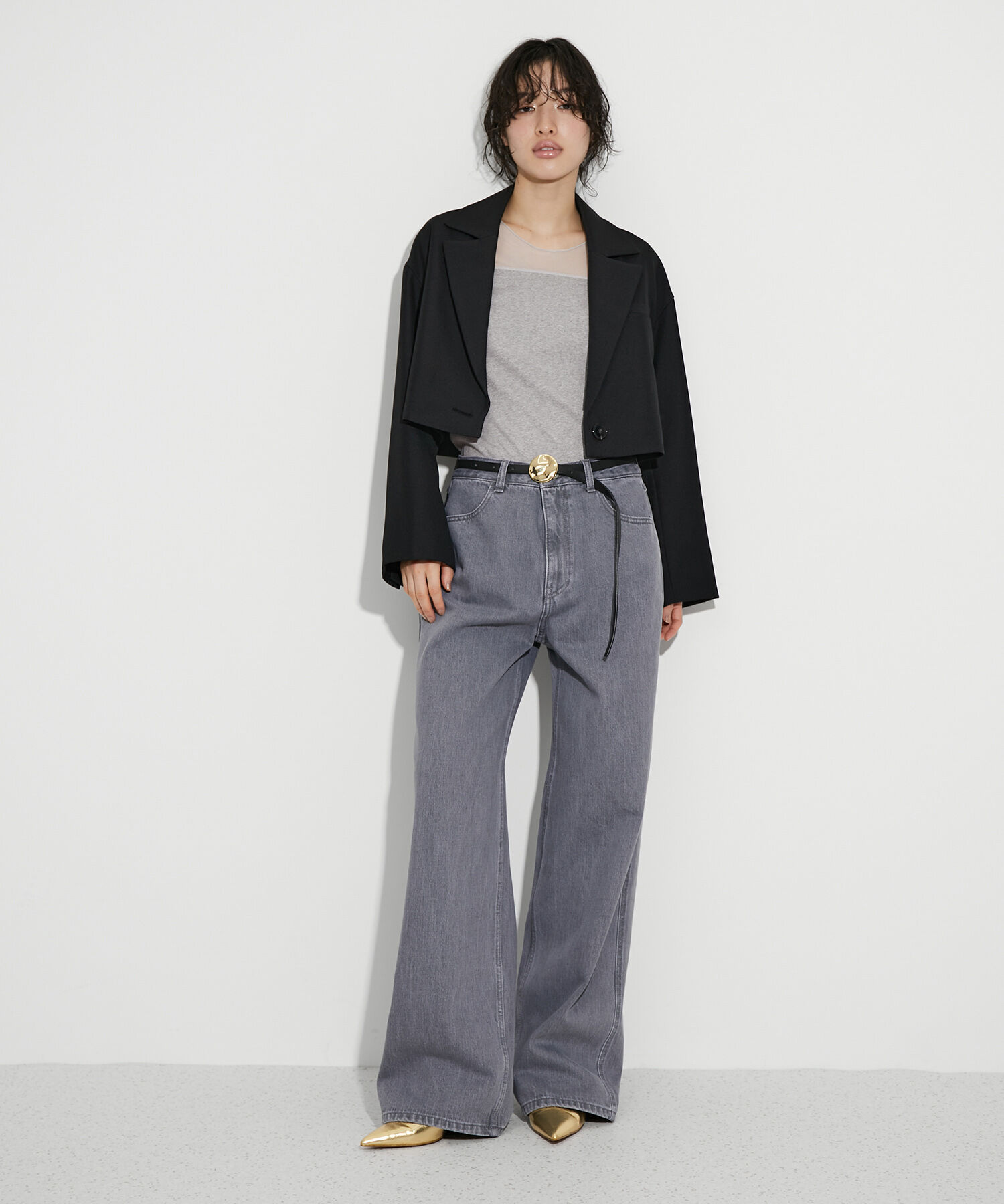 ADAM ET ROPE'「チュール切り替えタンクトップ」|タンクトップ|