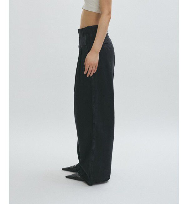 ADAM ET ROPE'「【EMOELLE】・【サステナブル】ドレスデニムパンツ」|デニム|