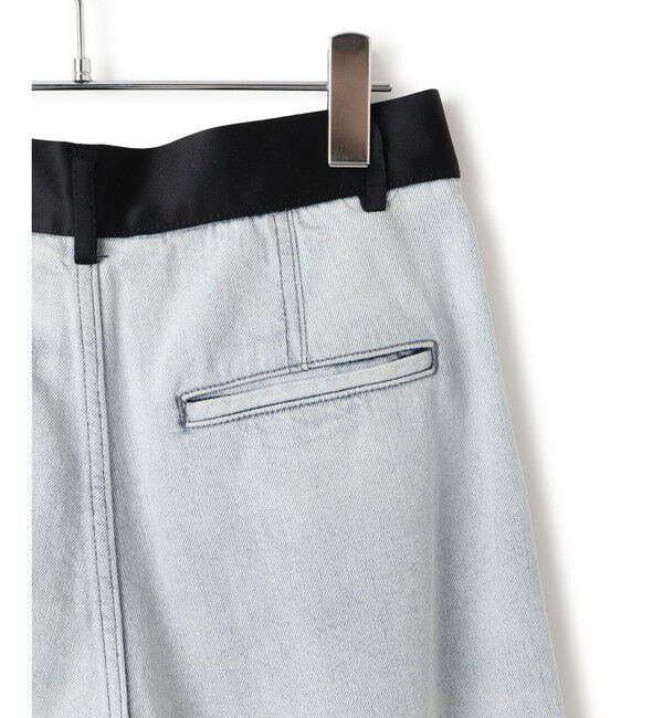 ADAM ET ROPE'「【EMOELLE】・【サステナブル】ドレスデニムパンツ」|デニム|