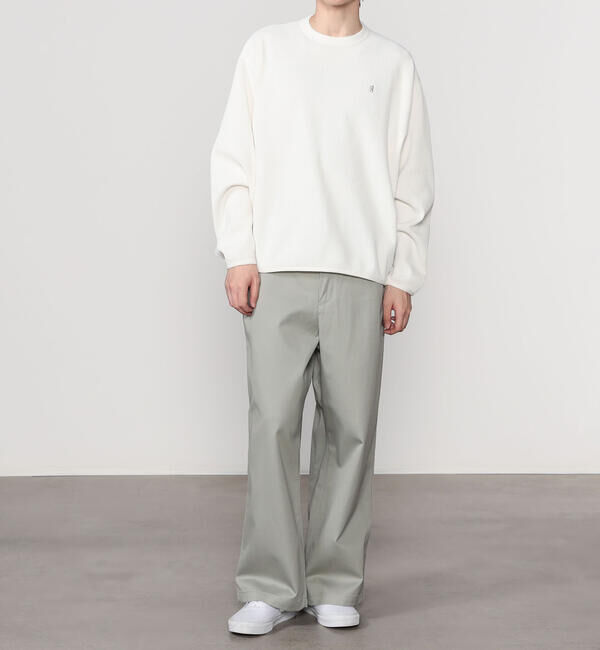 GYMPHLEX「Gymphlex | ワッフル クルーネック長袖プルオーバー MEN」|Tシャツ・カットソー|