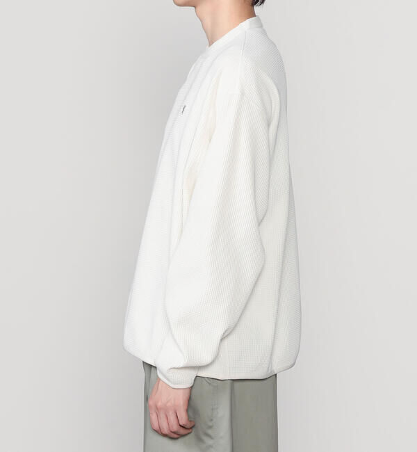 GYMPHLEX「Gymphlex | ワッフル クルーネック長袖プルオーバー MEN」|Tシャツ・カットソー|