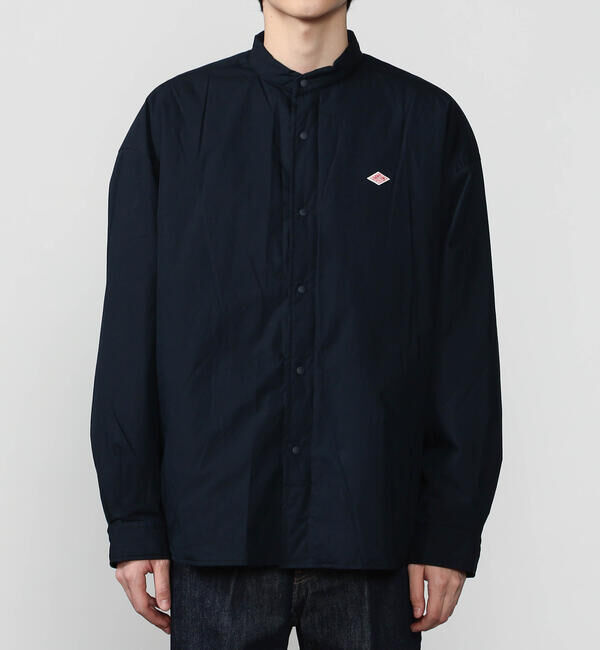 DANTON「DANTON | ポプリン 長袖シャツジャケット MEN」|ダウン|
