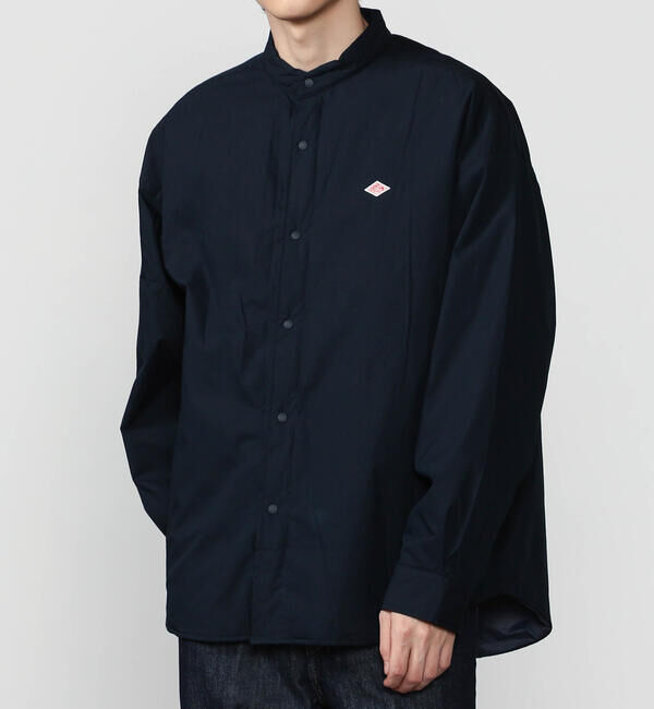 DANTON「DANTON | ポプリン 長袖シャツジャケット MEN」|ダウン|