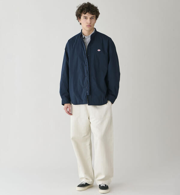 DANTON「DANTON | ポプリン 長袖シャツジャケット MEN」|ダウン|