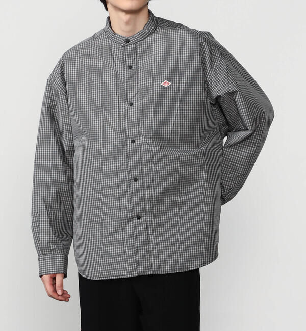 DANTON「DANTON | タイプライター 中綿シャツジャケット CHECK MEN」|ダウン|