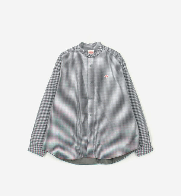 DANTON「DANTON | タイプライター 中綿シャツジャケット CHECK MEN」|ダウン|BLUE系1