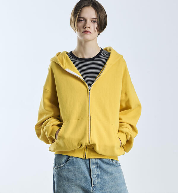  「SOPHIE TALKS ABOUT THE WEATHER | コットン ジップパーカー WOMEN」|パーカー|