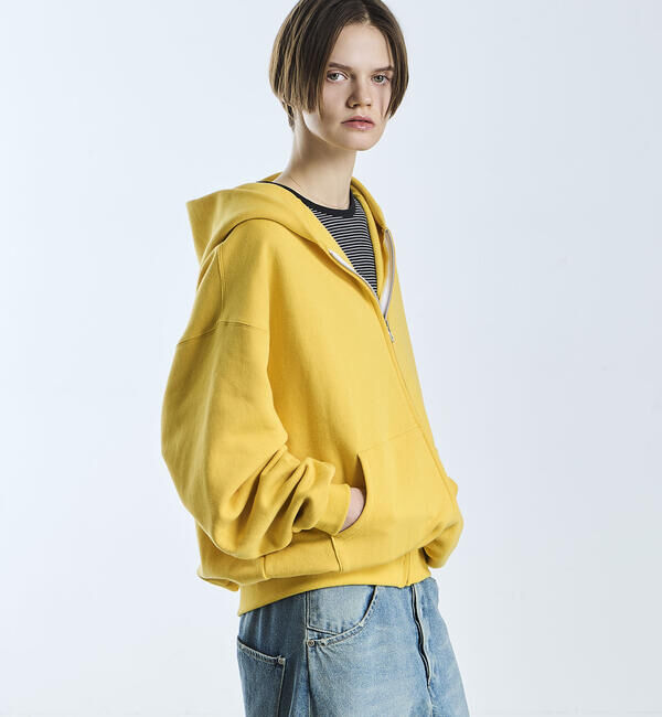  「SOPHIE TALKS ABOUT THE WEATHER | コットン ジップパーカー WOMEN」|パーカー|