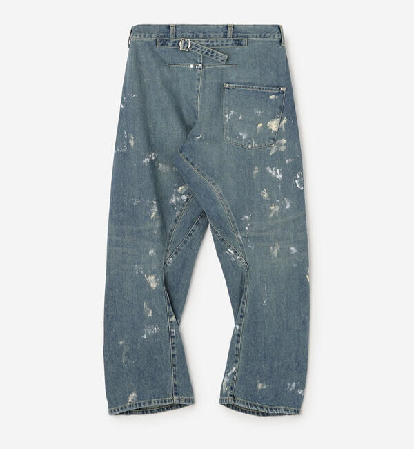  「SOPHIE TALKS ABOUT THE WEATHER | ダメージ バックシンチ デニムパンツ WOMEN」|デニム|