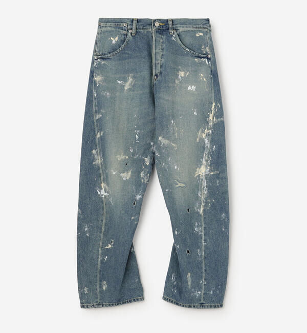  「SOPHIE TALKS ABOUT THE WEATHER | ダメージ バックシンチ デニムパンツ WOMEN」|デニム|