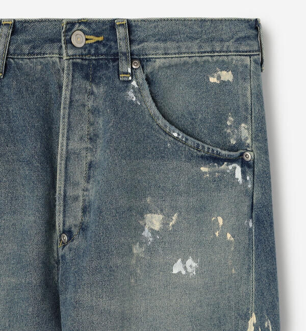  「SOPHIE TALKS ABOUT THE WEATHER | ダメージ バックシンチ デニムパンツ WOMEN」|デニム|