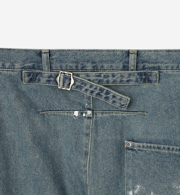  「SOPHIE TALKS ABOUT THE WEATHER | ダメージ バックシンチ デニムパンツ WOMEN」|デニム|