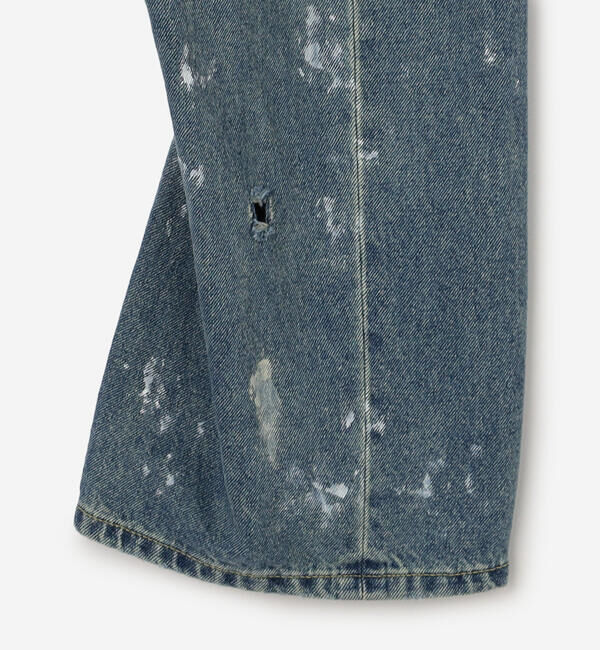  「SOPHIE TALKS ABOUT THE WEATHER | ダメージ バックシンチ デニムパンツ WOMEN」|デニム|