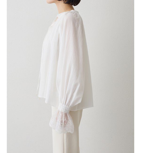  「コットンレースブラウス」|シャツ・ブラウス|