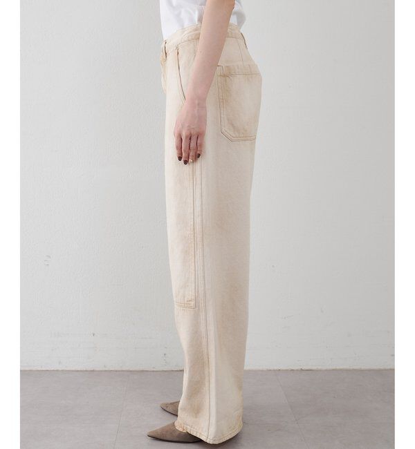  「サンフェードダブルニーパンツ」|デニム|