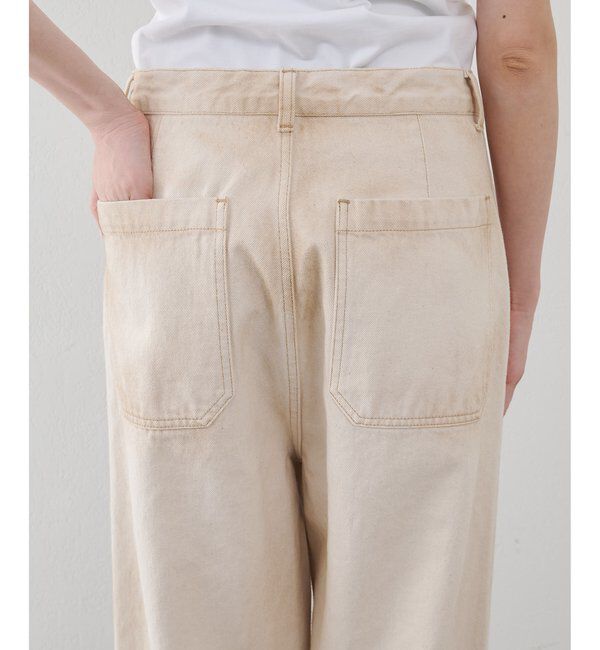  「サンフェードダブルニーパンツ」|デニム|