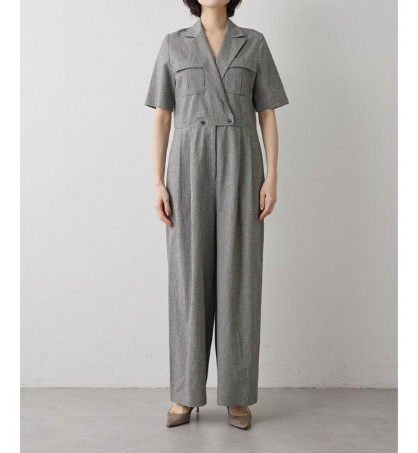  「コットンリネンオールインワン」|ワンピース|