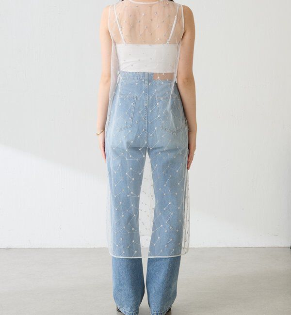  「チュール刺繍ワンピース」|ワンピース|