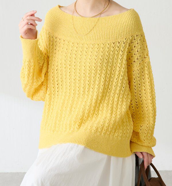  「レースステッチニット」|ニット・セーター|