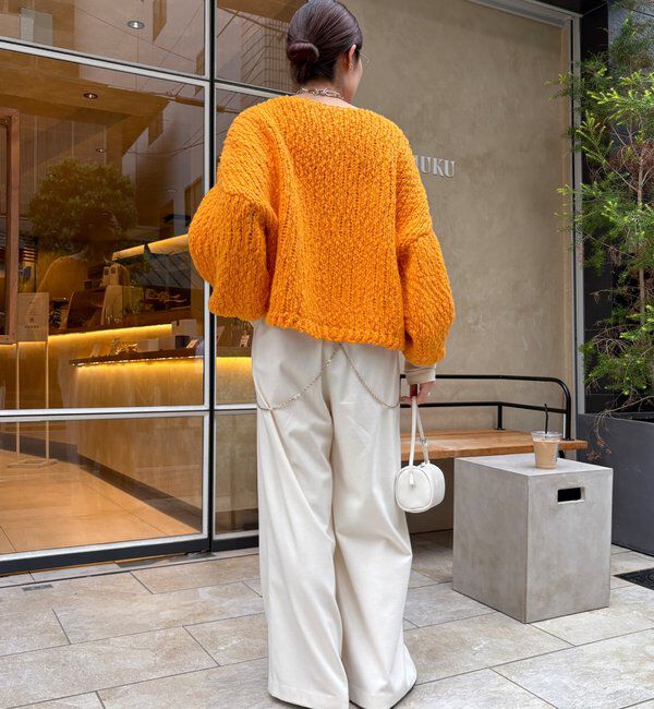  「ウールスラブロービングニット」|ニット・セーター|