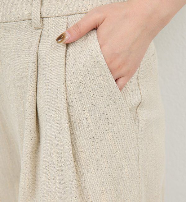  「【セットアップ対応】ダブルタックツイードパンツ」|チノ|
