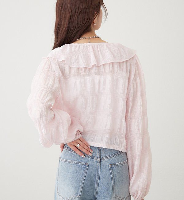  「フリルカシュクールブラウス」|シャツ・ブラウス|