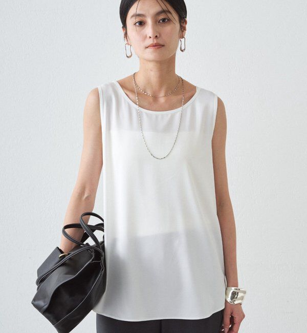  「サテンインナータンク」|シャツ・ブラウス|