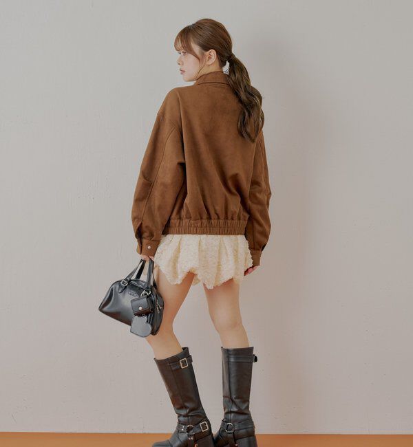  「【REVIVAL/WEB限定】フェイクレザーミドルルーズジャケット」|その他|