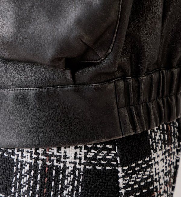  「【REVIVAL/WEB限定】フェイクレザーミドルルーズジャケット」|その他|