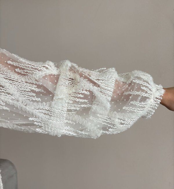  「【yuu企画】ジャガードシアーブラウス」|シャツ・ブラウス|