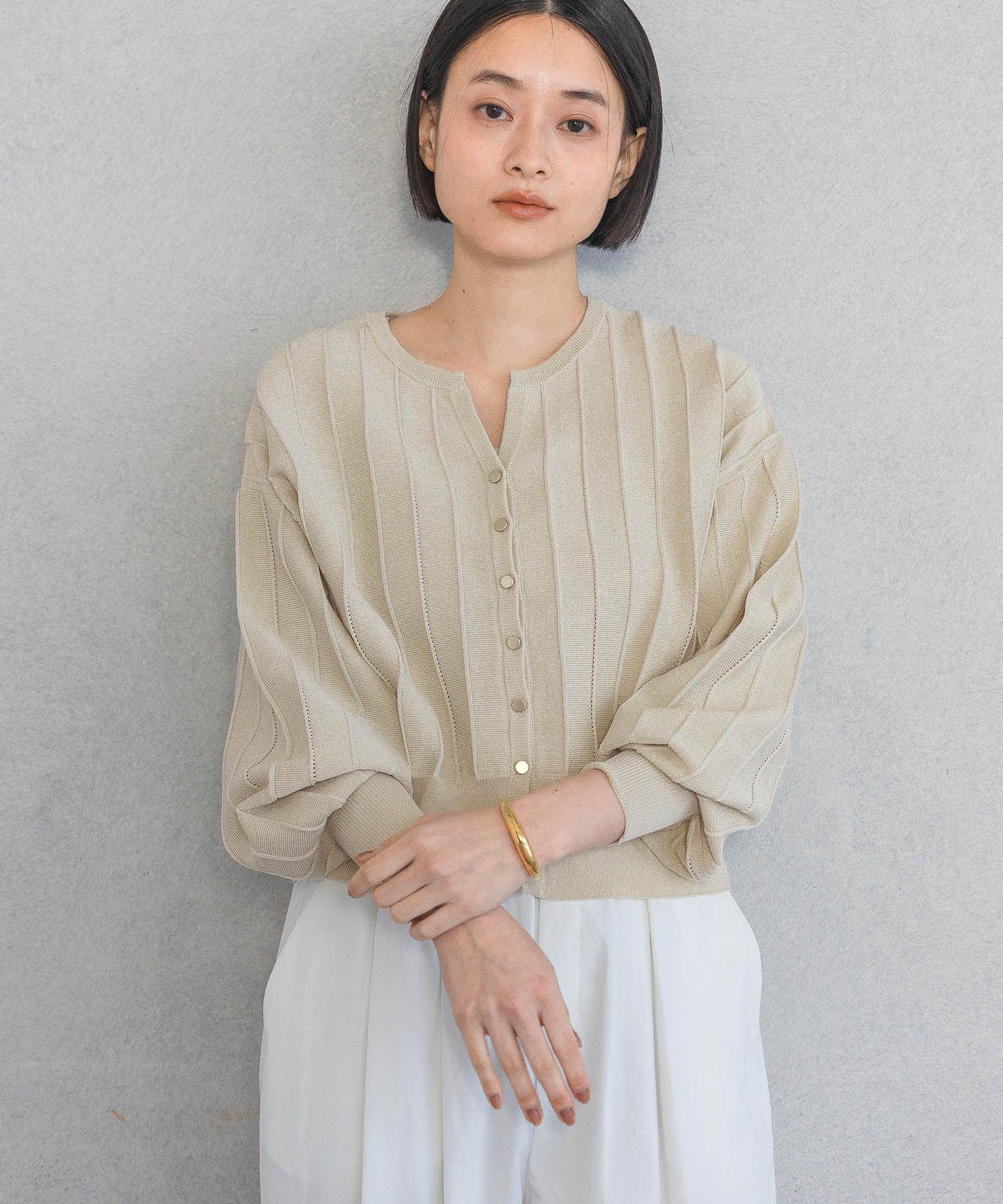 A part by 「アイレットアミショートカーディガン」|ニット・セーター|