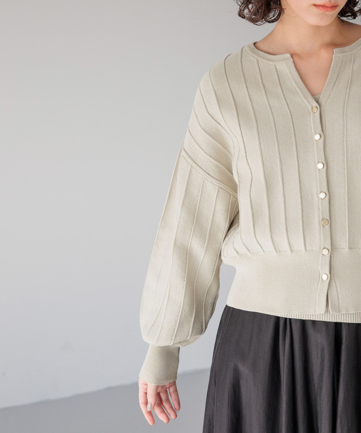 A part by 「アイレットアミショートカーディガン」|ニット・セーター|