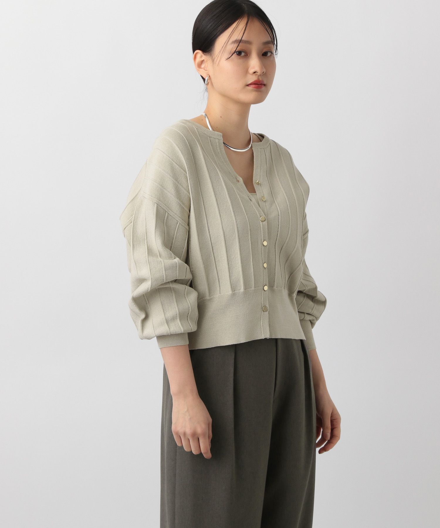 A part by 「アイレットアミショートカーディガン」|ニット・セーター|