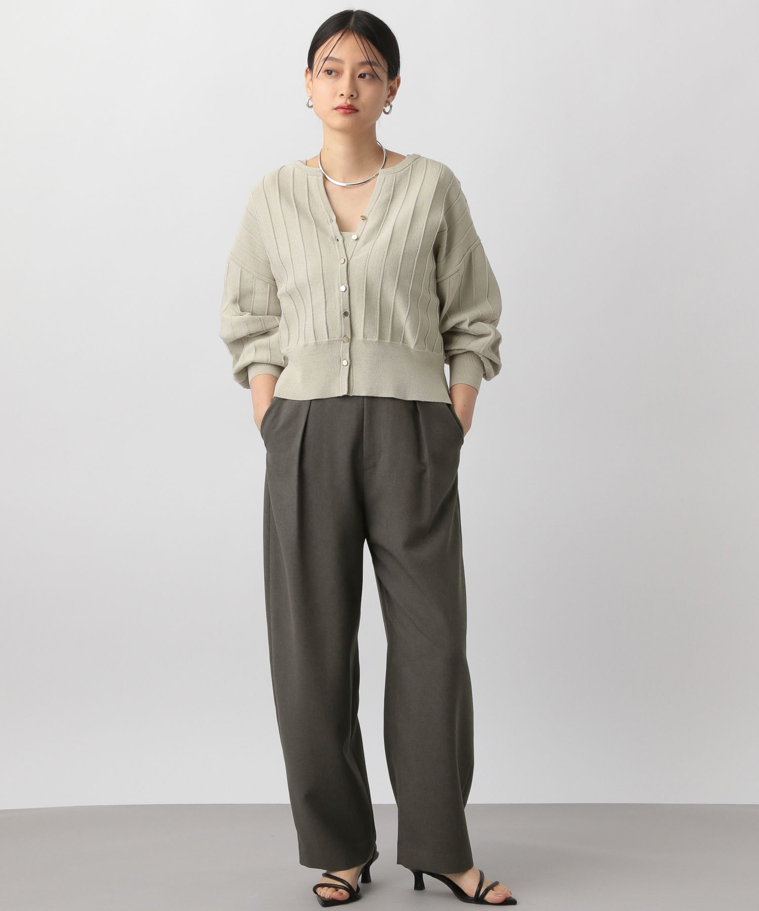 A part by 「アイレットアミショートカーディガン」|ニット・セーター|