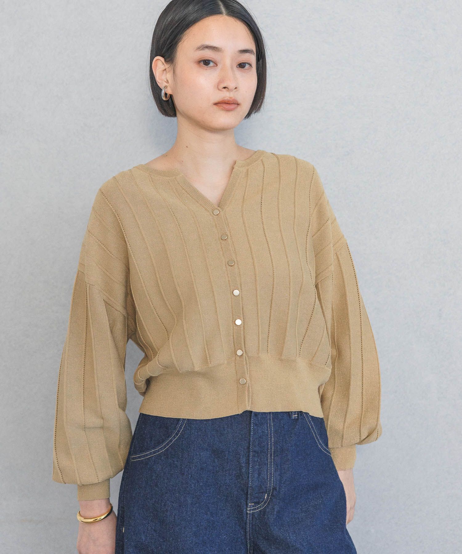 A part by 「アイレットアミショートカーディガン」|ニット・セーター|