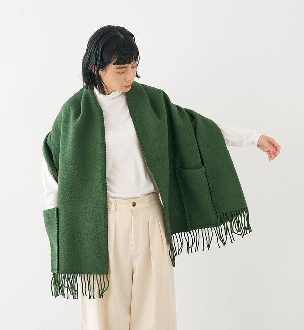 collex「【LAPUAN KANKURIT】UNI ポケットショール 2025限定カラー」|マフラー|モスグリーン