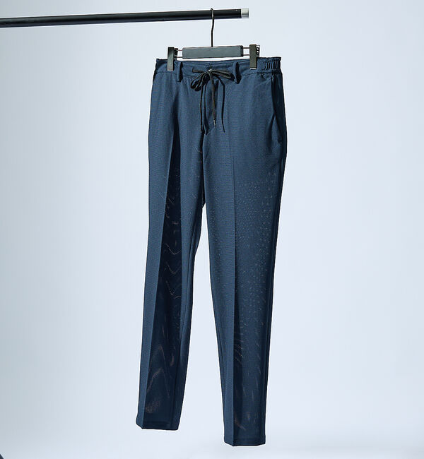 ABAHOUSE「【セットアップ対応】トリコットメッシュ イージースラックス/ ストレッチ 軽量」|スラックス|