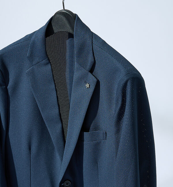 ABAHOUSE「【セットアップ対応/FLEX JACKET】トリコット メッシュジャケット /」|テーラードジャケット|