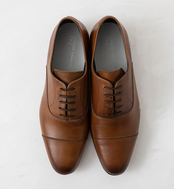 alfredoBANNISTER「【一部店舗＋WEB限定】レザーソール 内羽根ストレートチップシューズ」|ビジネス・ドレスシューズ|