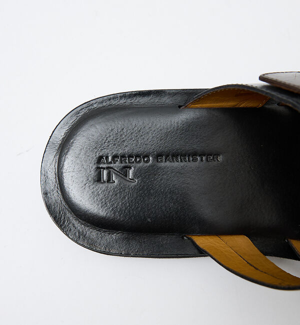 alfredoBANNISTER「【WEB別注】マルチクロスレザーサンダル」|サンダル|