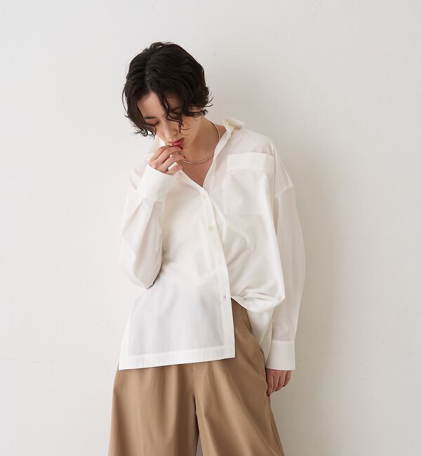 Rouge vif「バックラウンドデザインシャツ」|シャツ・ブラウス|