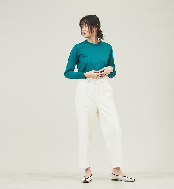 qualite「【アンサンブル対応】バイカラーハイゲージニット」|ニット・セーター|