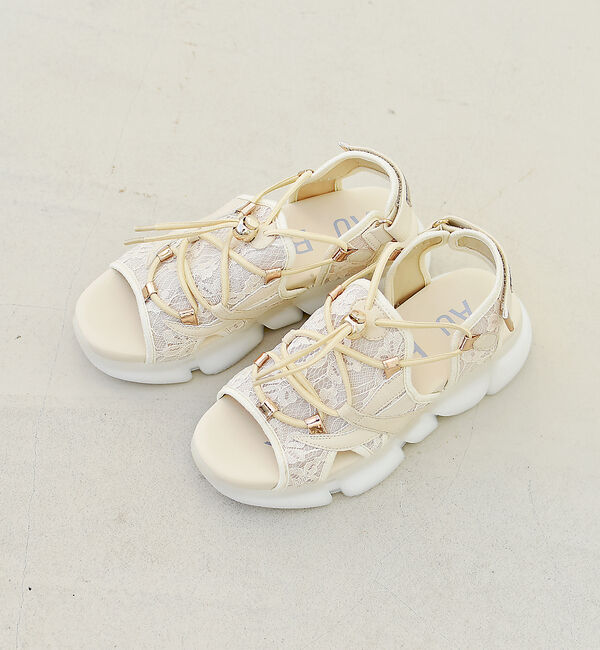 AU BANNISTER「ストリームラインスポーツサンダル」|サンダル|ピンクゴールド