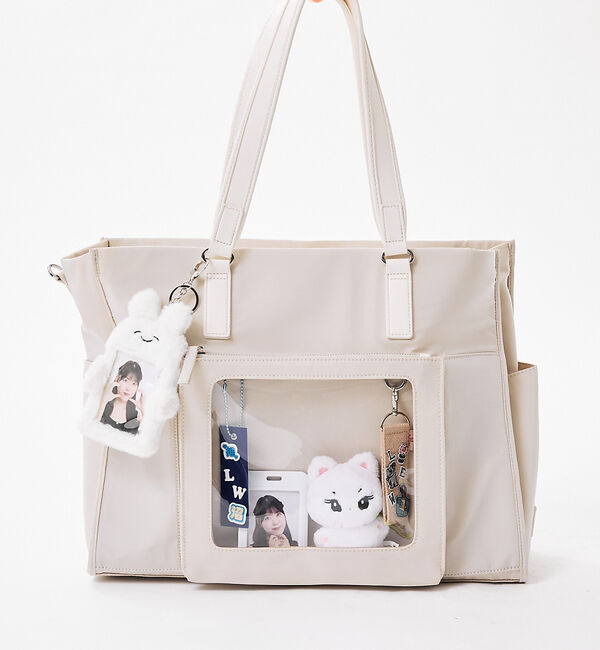 LOWELL things「【NEW】オシゴトトートL【推し活】」|トートバッグ|アイボリー