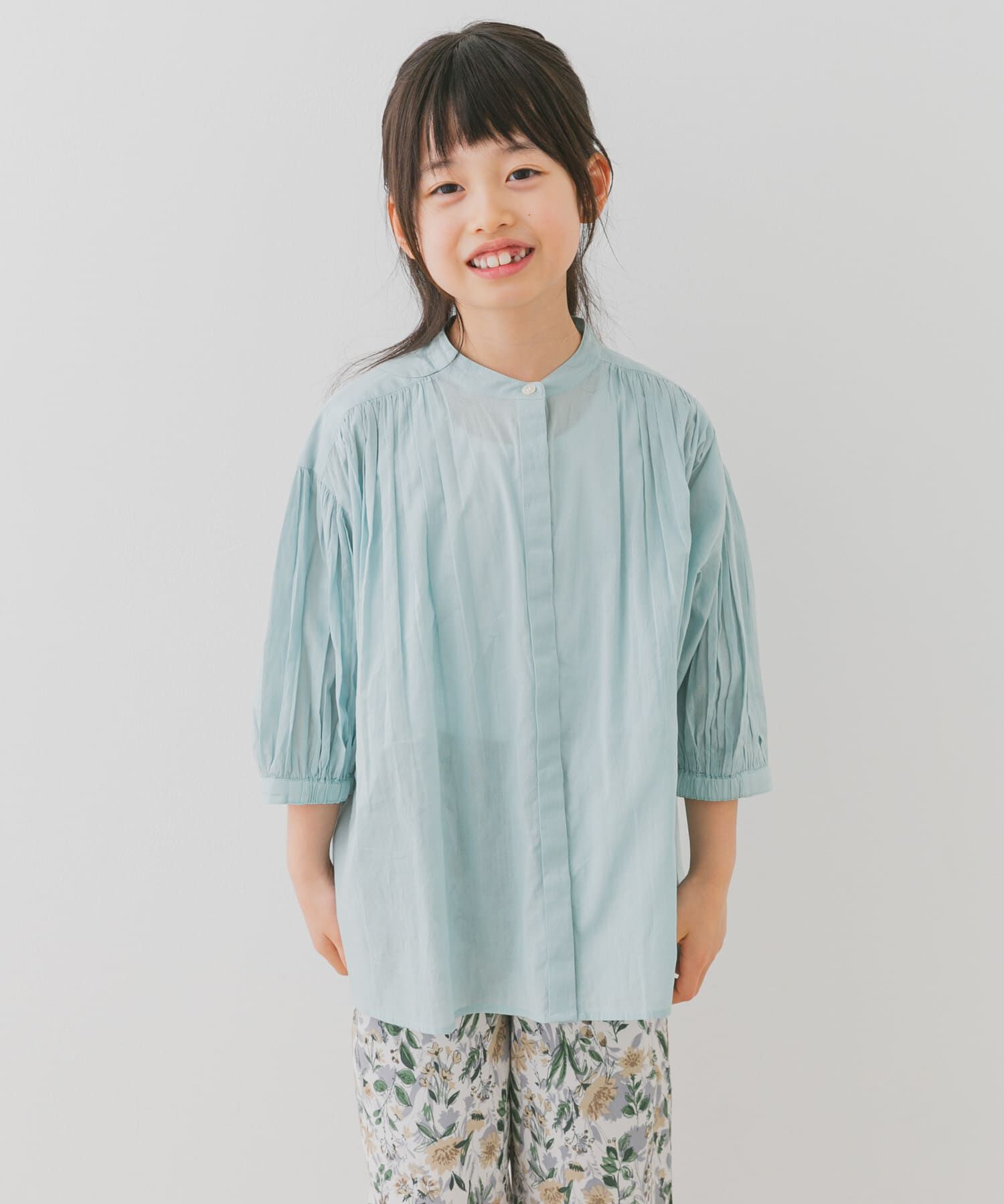 URBAN RESEARCH DOORS「『親子リンク』コットンボイルギャザーブラウス(KIDS)」|その他|