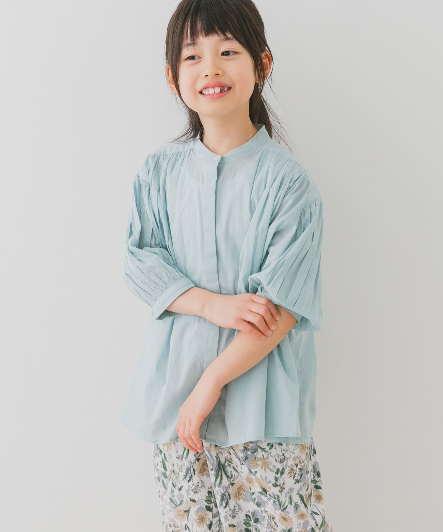 URBAN RESEARCH DOORS「『親子リンク』コットンボイルギャザーブラウス(KIDS)」|その他|