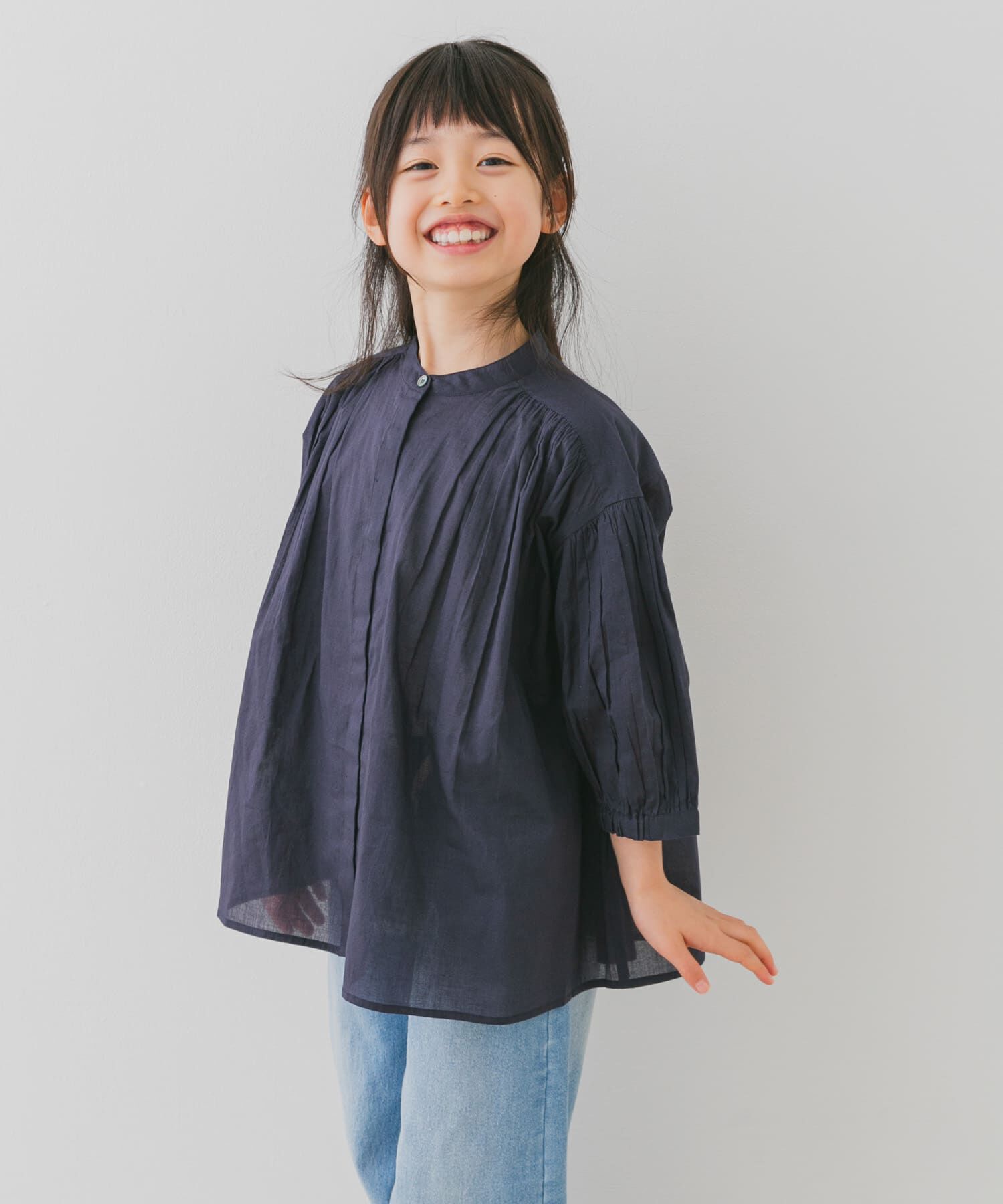 URBAN RESEARCH DOORS「『親子リンク』コットンボイルギャザーブラウス(KIDS)」|その他|