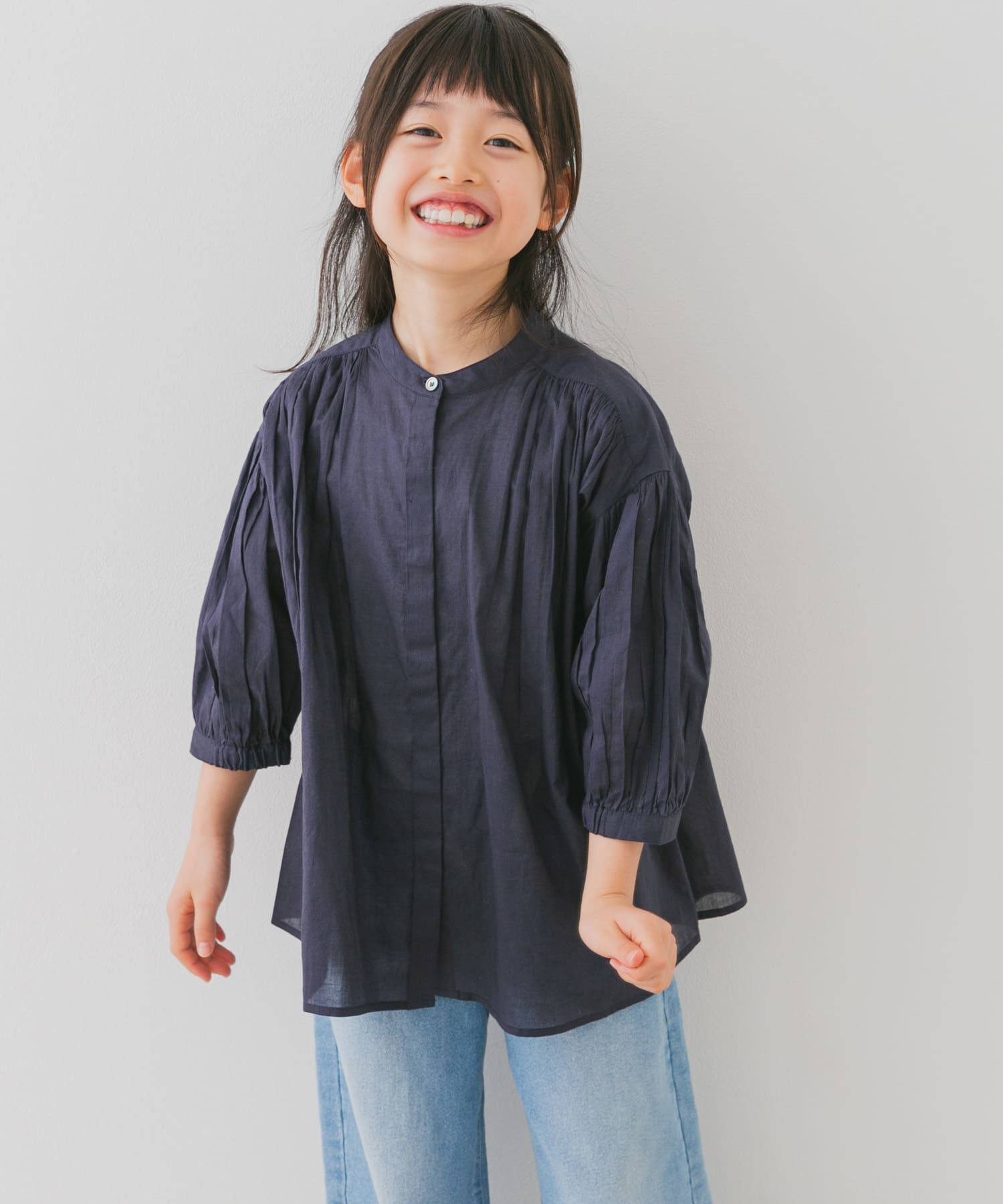 URBAN RESEARCH DOORS「『親子リンク』コットンボイルギャザーブラウス(KIDS)」|その他|