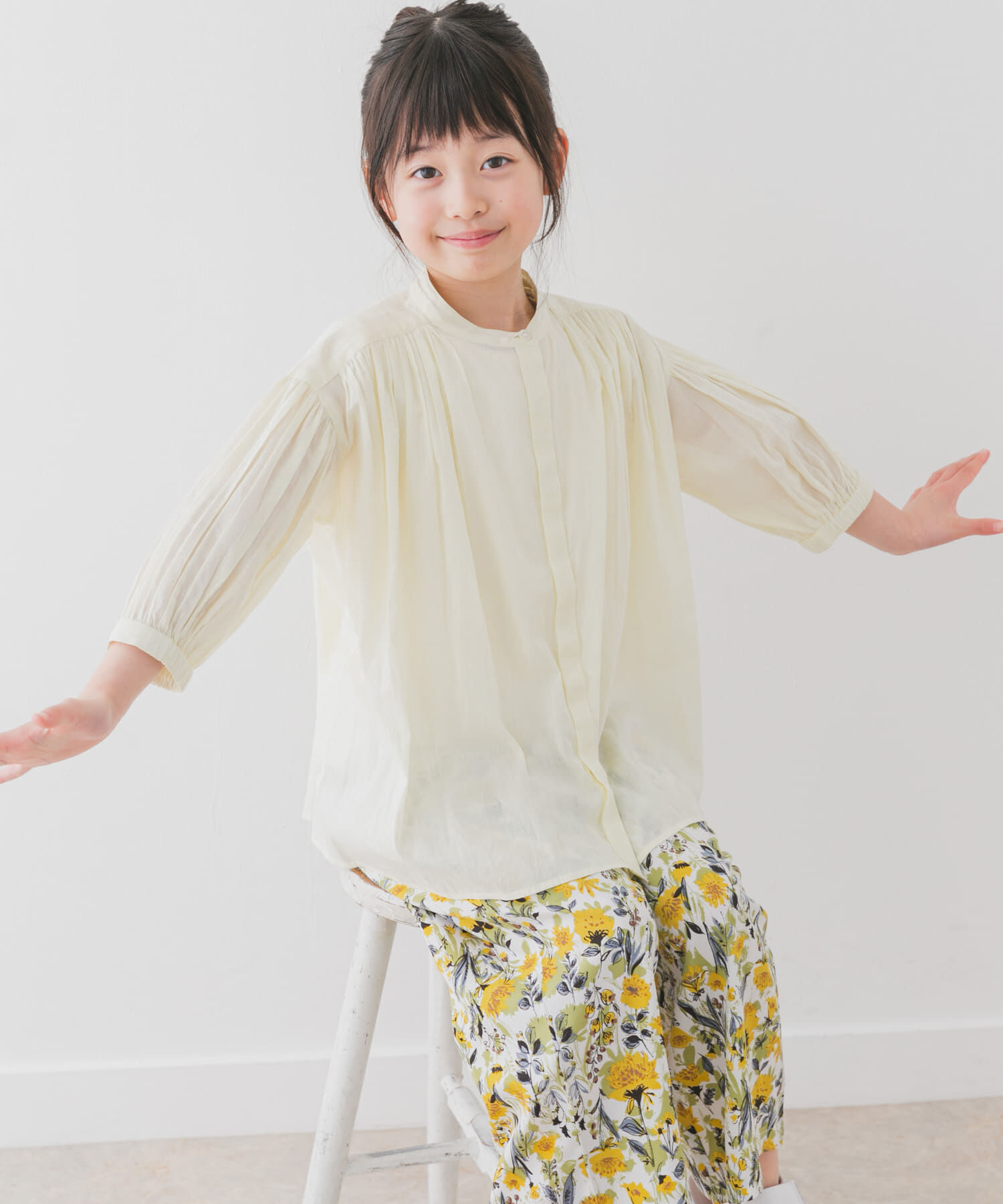 URBAN RESEARCH DOORS「『親子リンク』コットンボイルギャザーブラウス(KIDS)」|その他|