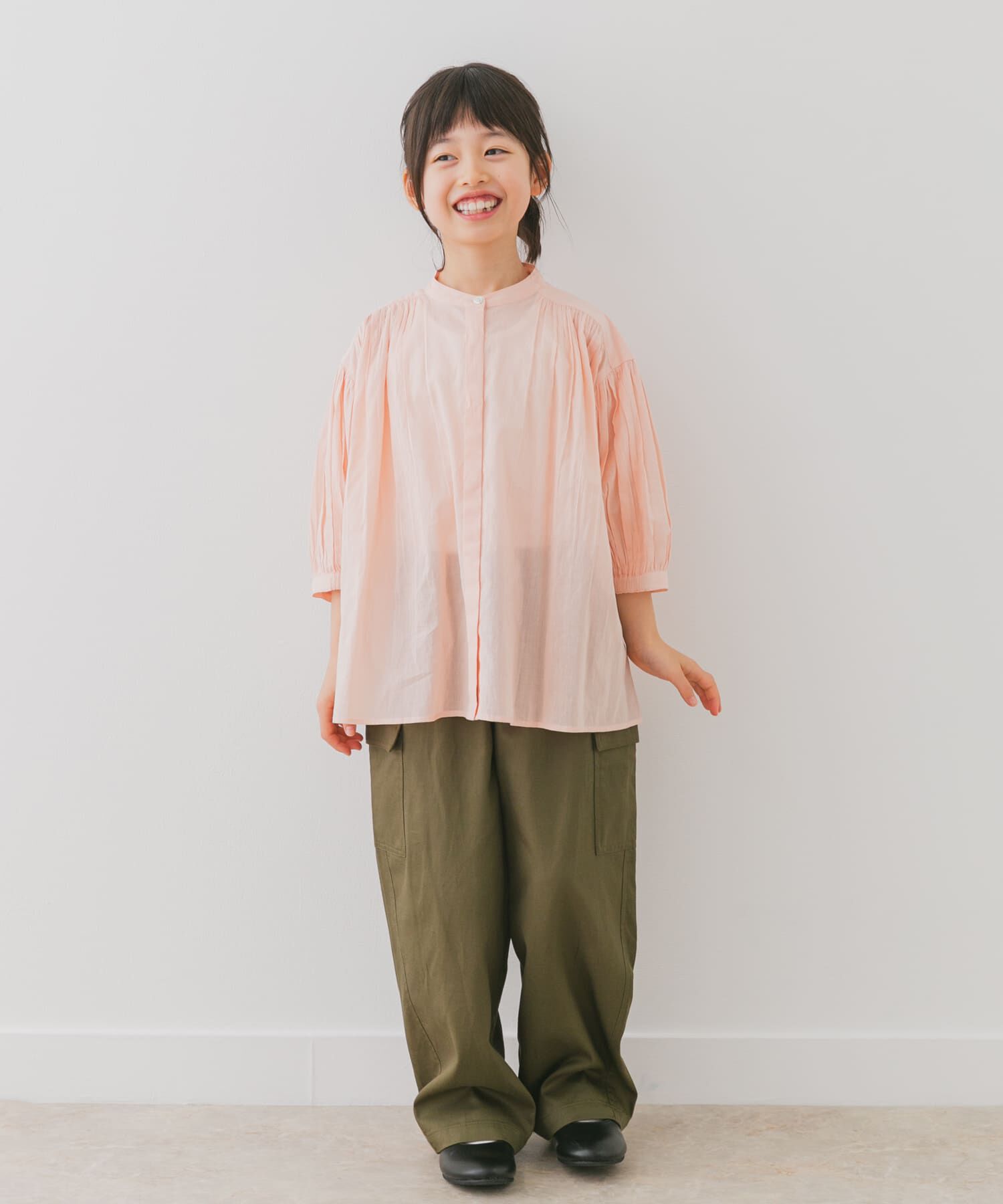 URBAN RESEARCH DOORS「『親子リンク』コットンボイルギャザーブラウス(KIDS)」|その他|